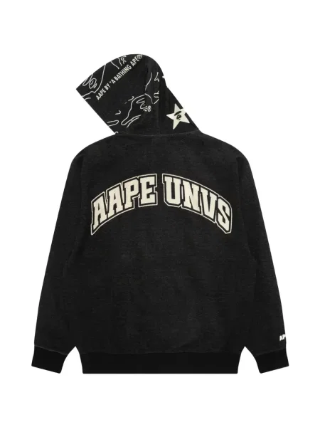 Hanorac cu glugă Aape By A Bathing Ape cu imagine negru