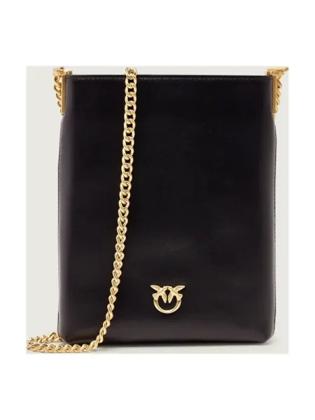 PINKO Geantă Flat Satchel AI PCPL negru