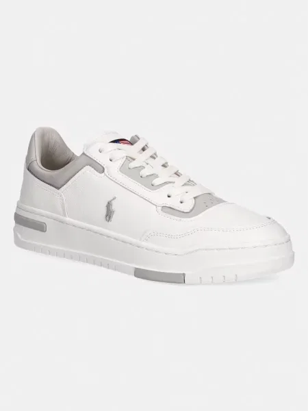 Usnjene superge Polo Ralph Lauren Kenmare bela