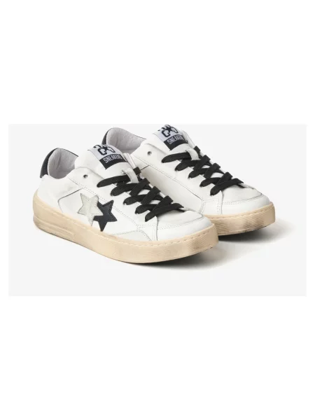 Sneakersy 2star skórzane białe