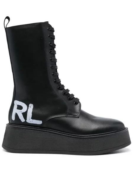 Botine Karl Lagerfeld cu imagine negru