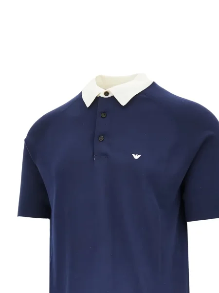 Με κολάρο polo Emporio Armani μπλε