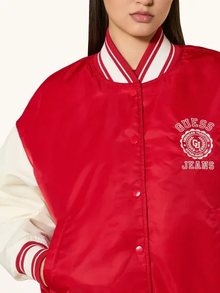 Bunda bomber Guess Jeans červená