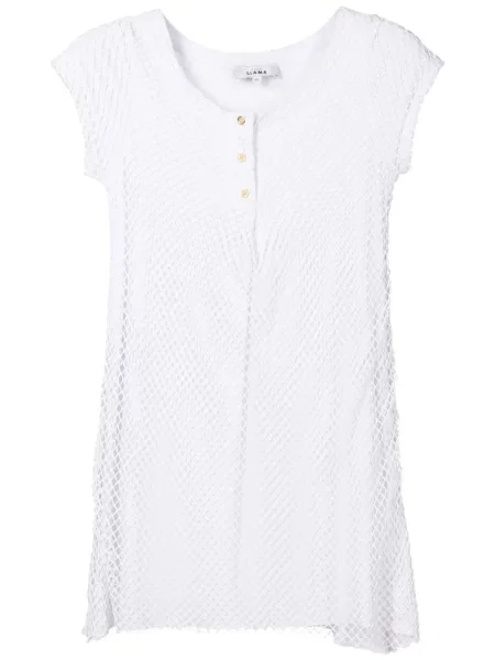 Rochie mini Amir Slama tricotate de costum alb