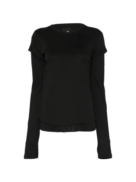 Lung tricou Thom Krom negru