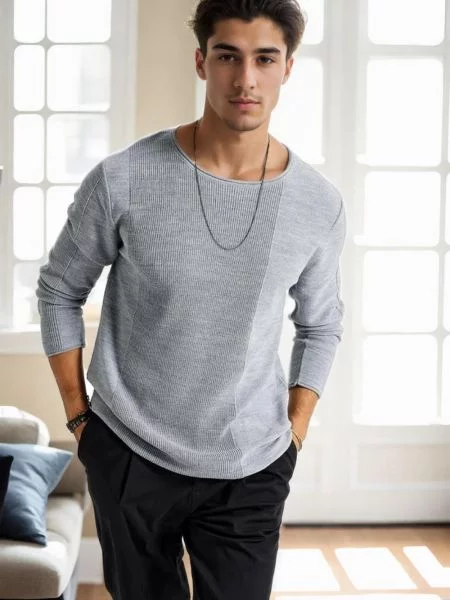 Pulover Dewberry gri