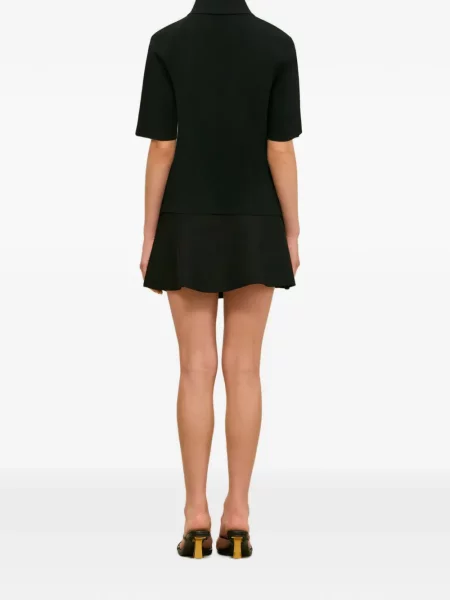 Top Cult Gaia cu perle negru
