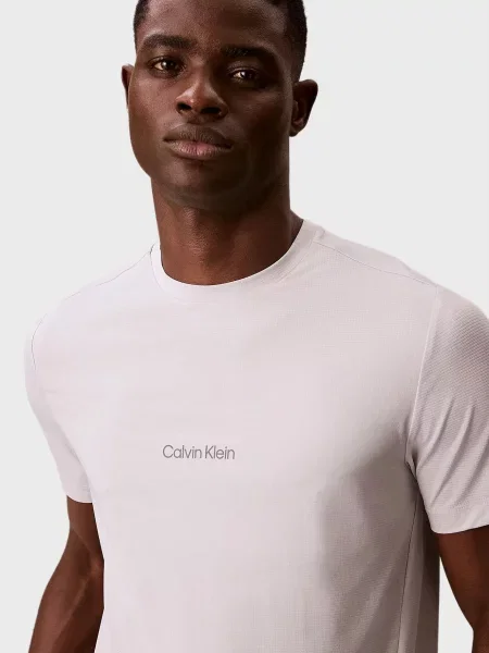 Футболка Calvin Klein с сеткой серая