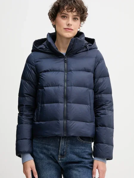 Пухено яке Tommy Hilfiger зимен модел тъмносиньо