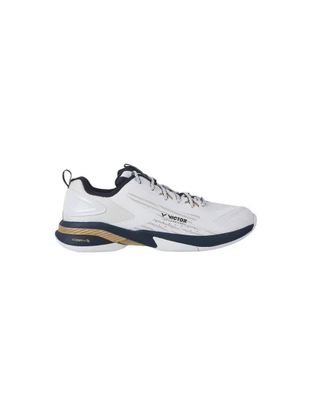 Badmintonové boty VICTOR AX bright white/light gold bílé