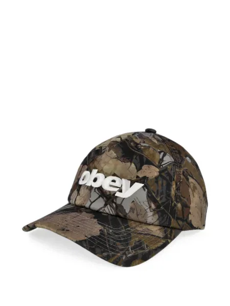 Șapcă Obey cu imagine cu model camuflaj maro