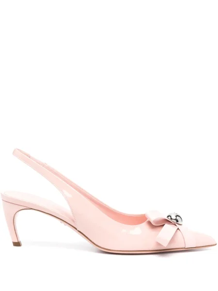Pantofi cu toc Ferragamo din piele de lac roz