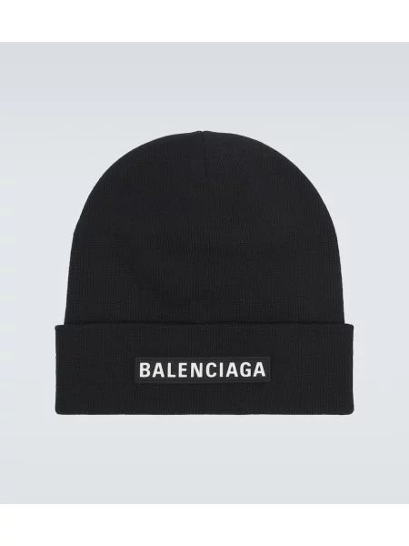 Căciulă Balenciaga de lână negru