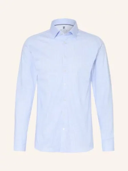 Desoto Koszula Z Dżerseju Slim Fit blau biała