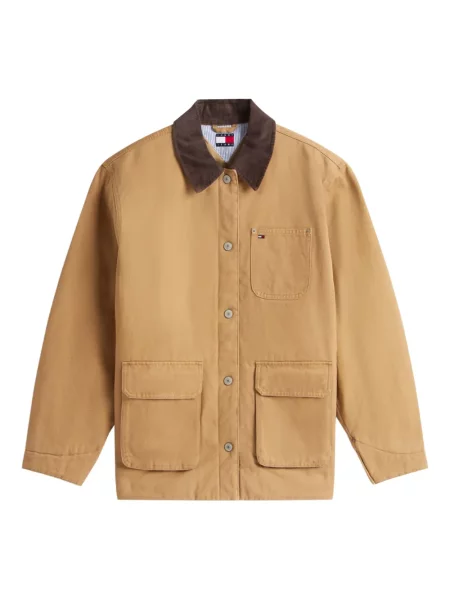 Geacă de blugi Tommy Jeans de catifea cord