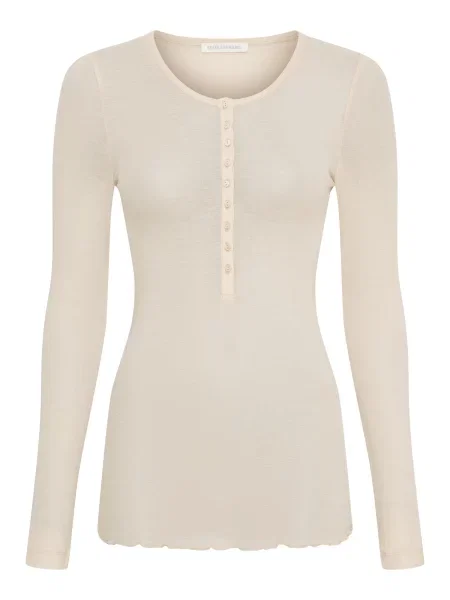 Seamless Basic Tričko Granddad' béžová