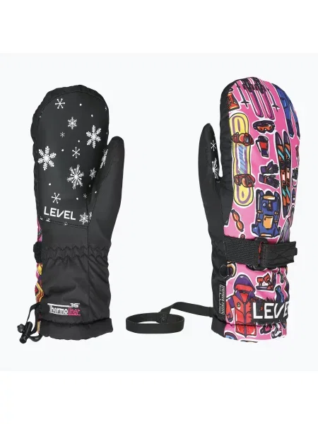 Mănuși de snowboard pentru copii Level Junior Mitt hot pink roz