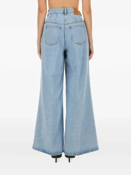 Pantaloni Nina Ricci plisate albastru