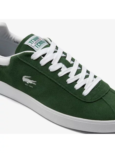 Lacoste Skórzane Sneakersy Baseshot zielone