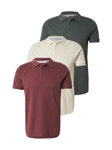 ABOUT YOU Majica Robin / temno zelena / temno rdeča bež