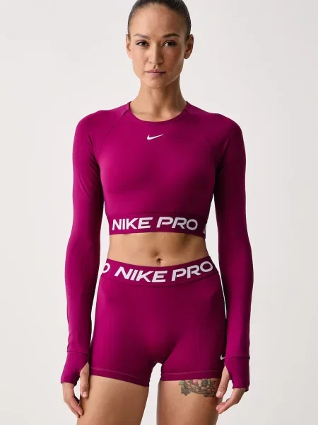 Nike longsleeve treningowy Pro Dri-FIT różowa