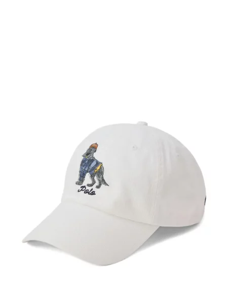 Șapcă Polo Ralph Lauren de mătase cu broderie cu dungi negru