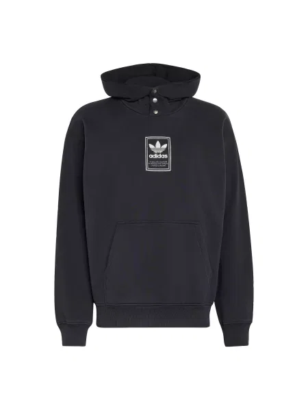 ADIDAS ORIGINALS Μπλούζα φούτερ ELEVATED GFX μαύρο λευκό