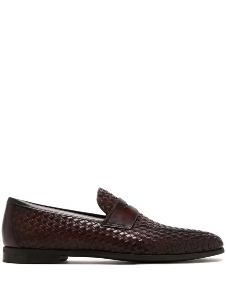 Pantofi loafer Magnanni din piele maro