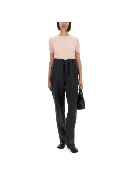 Sweter Maison Margiela wełniany różowy