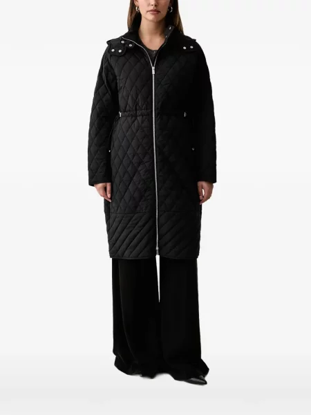 Palton Trussardi cu glugă negru