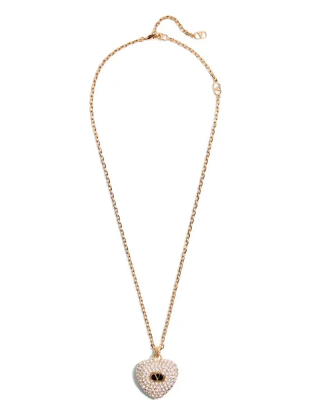 Colier Valentino Garavani de cristal auriu