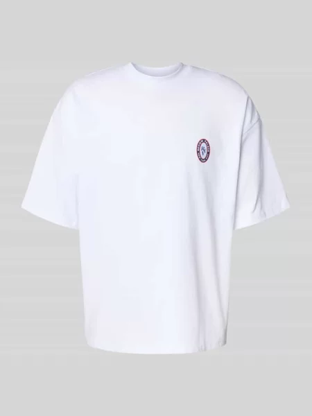 T-shirt z okrągłym dekoltem Review biała