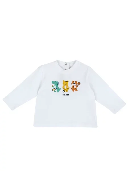 Дитячий Лонгслів Chicco білий