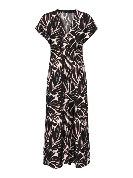 ONLY Rochie tip bluză ONLNOVA MOLLIE maro / negru alb