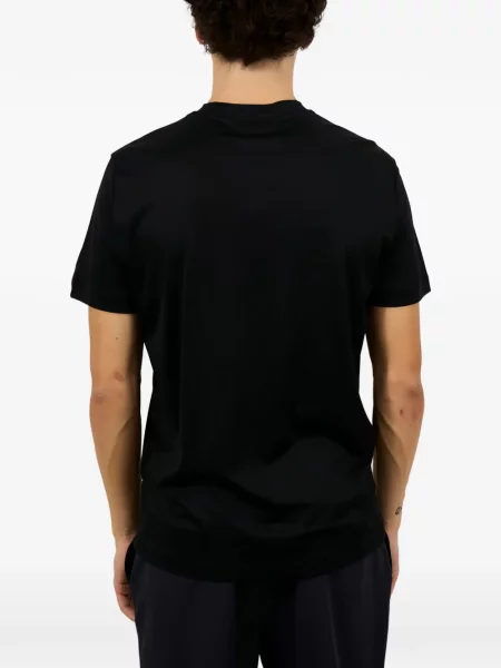 Тениска Emporio Armani с принт черно