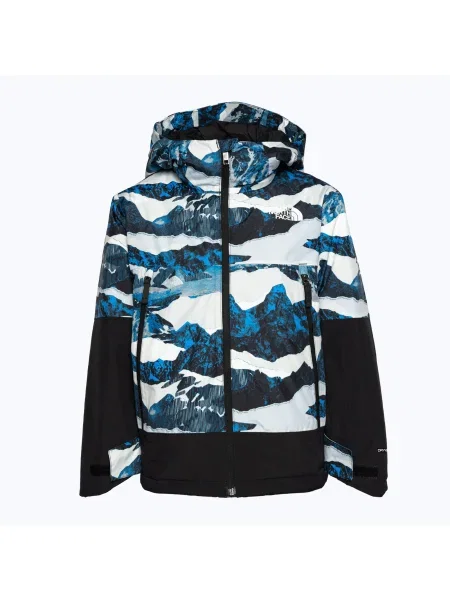 Детско ски яке The North Face Freedom Insulated optic blue mountain traverse print синьо