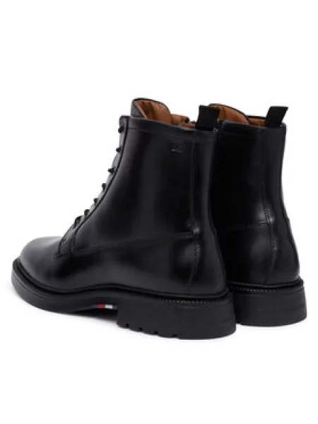 Tommy Hilfiger Bakancs Corporate Casual Lth Boot fekete
