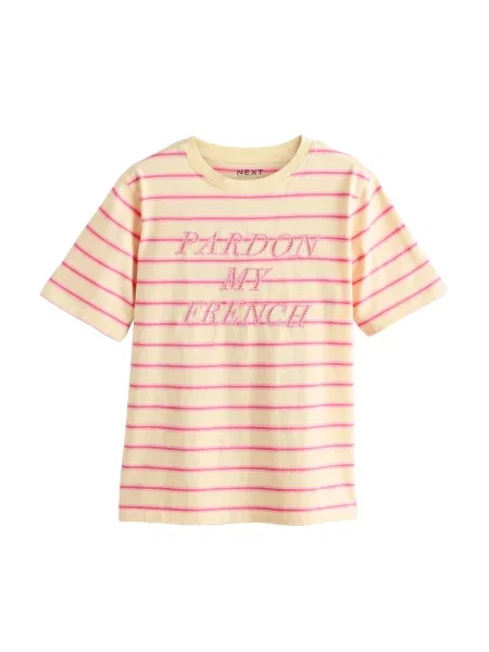 Next Tricou pastel / roz galben