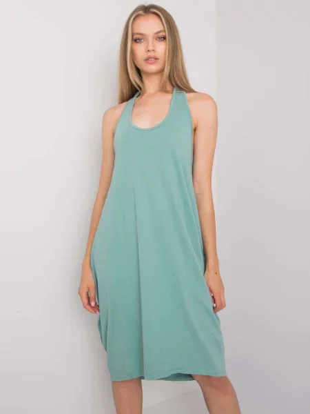 Rochie fără mâneci Fashionhunters de costum kaki