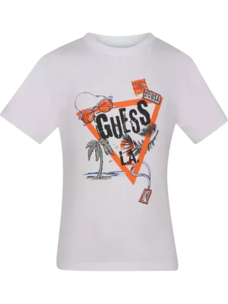 Guess Póló Regular Fit fehér