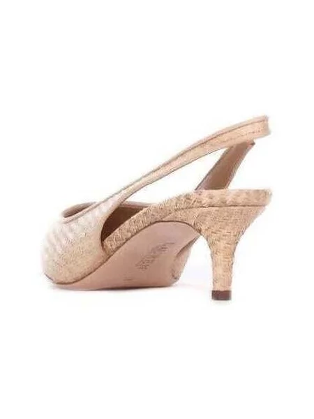 Pantofi cu toc Lauren Ralph Lauren bej