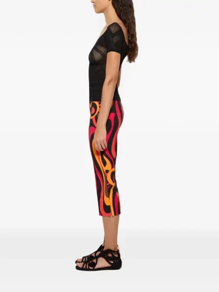 Pantaloni Pucci cu imagine negru