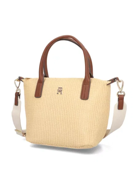 Mini taška Tommy Hilfiger béžová