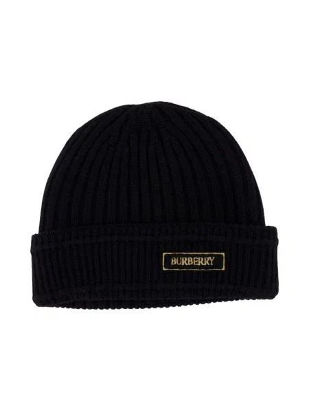 Czapka Burberry wełniana czarna