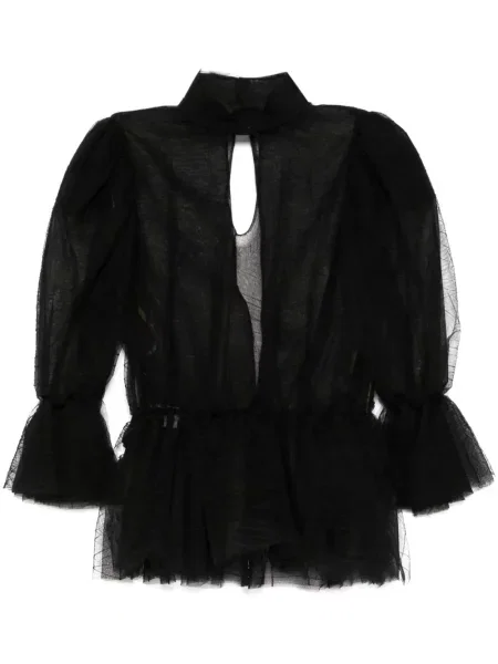 Bluză Saiid Kobeisy cu volane negru