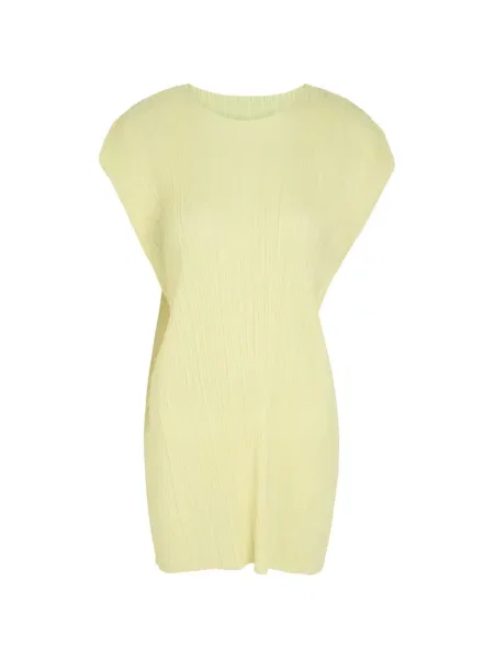 Rochie mini Pleats Please Issey Miyake galben