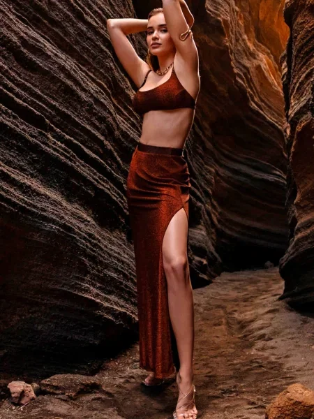 Пляжная юбка в пол