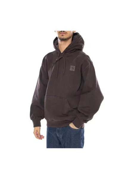 Bluza z kapturem Carhartt Wip z kapturem brązowa