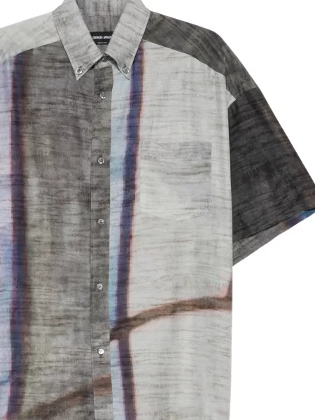 Cămașă Giorgio Armani scurtă gri