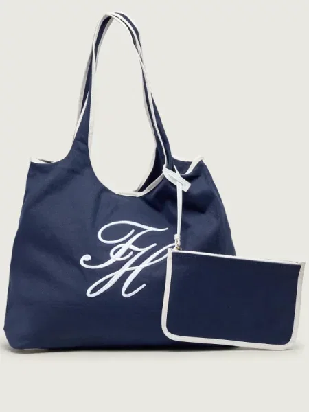 Rucsac Tommy Hilfiger din canvas albastru